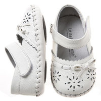Little Blue Lamb Baby Girls Infant Soft Leather Shoes White 6-12 Months