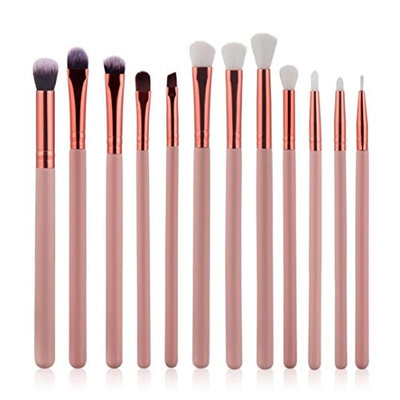 12Pcs Makeup Brush Sets, Leoy88 Super Soft Eye Brush Cosmetic Eyebrow Eyeshadow Brush Kits Tools