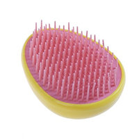 AFfeco Egg Design Magic Hair Brush Plastic Detangling Comb Massage Comb(Yellow)