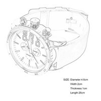 WEIDE WH3310 Fashionable Men Male PU Leather Strap Quartz Wrist Watch Gift