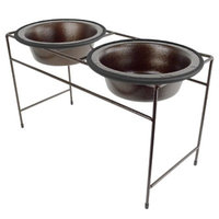 Platinum Pets Modern Double Bowl Vein Diner