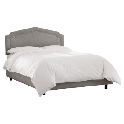Inset Nail Button Bed - Skyline Furniture