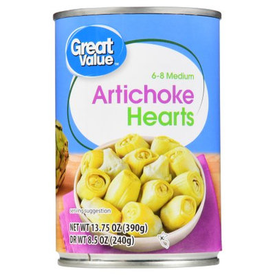 Great Value Artichoke Hearts, 6-8 Medium, 13.75 oz