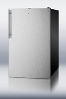 Summit CM421BLBISSHV 4.1 Cu. Ft. Stainless Steel Undercounter Compact Refrigerator