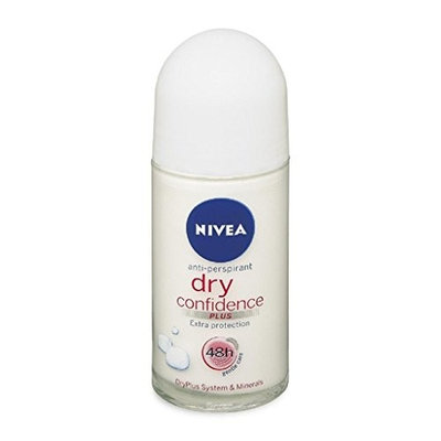 (Pack of 6 Bottles) Nivea DRY CONFIDENCE Women's Roll-On Antiperspirant & Deodorant. 48-Hour Protection Against Underarm Wetness. (Pack of 6 Bottles, 1.7oz / 50ml Each Bottle) : Beauty