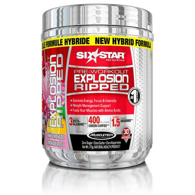 Six Star Pre-Workout Explosion Ripped Pink Lemonade