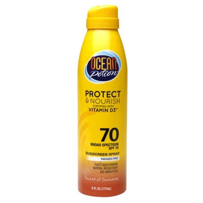 Ocean Potion Suncare Protect & Nourish Sunscreen Spray, SPF 70 6.0 fl oz