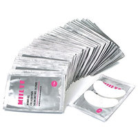 MIILYE Lint Free Under Eye Gel Pads with Smooth Front Side and Collagen Back Side Patches For Pro Salon and Individual Eyelash Extension, Facials (Pack of 10 Pairs)