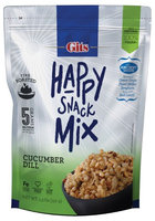 Gits Happy Snack Mix Fire Roasted Sprouted Ancient Grains All Natural Vegan Snack - Cucumber Dill (Pack of 12)