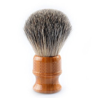 CSB Wood Color Handle with 100% Natural Badger Hair Shaving Brush for Men Shaving