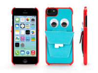 Griffin Blue Nommnomm Case w/ Headphone Storage for iPod touch 5th gen. - Case for iPod touch stores your earphones