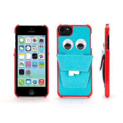 Griffin Blue Nommnomm Case w/ Headphone Storage for iPod touch 5th gen. - Case for iPod touch stores your earphones