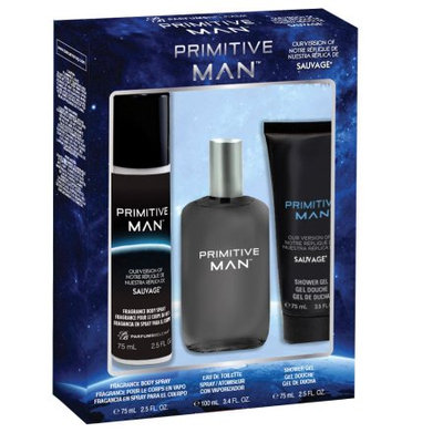 Belcam Inc Primitive Man, version of Sauvage, Fragrance Gift Set for Men, 3 pcs