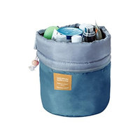 Miklan Travel Cosmetic Drawstring Wash Makeup Organizer Storage Toiletry Bag Barrel