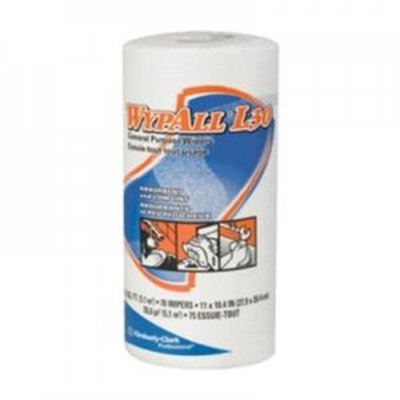 WYPALL L30 White Perforated Wipers Small Roll (24 Rolls of 70 Wipers)