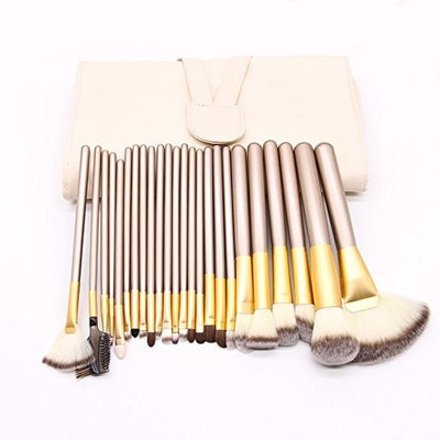 UINO 24pcs Premium Professional Makeup Brushes Premium Makeup Brush Set Synthetic Kabuki Cosmetics Foundation Blending Blush Eyeliner Face Powder Brush Makeup Brush Kit