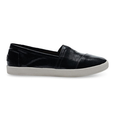 Red Patent Linen Women's Avalon Slip-Ons