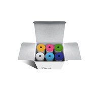 Flint Refill for Retractable Lint Roller with 30 Multi-Use Adhesive Sheets and Interchangeable Caps, Solid Mix Colors, 6 Refills
