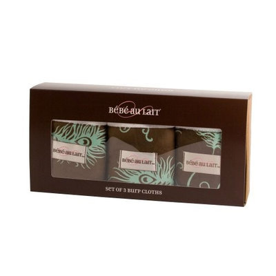 Bebe au Lait Burp Cloth - 3-Pack - Mint Chocolate
