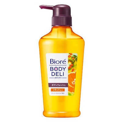 Kao Biore BODY DELI | Body Wash | Juicy Shampoo Orange & Rosehip 400ml