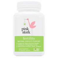 Pink Stork Fertility: Natural Fertility Support, Balances & Regulates Cycle, Myo/Chiro-Inositol, Vitex & More, Essential Vitamins & Extracts, -60 Vegetarian Capsules