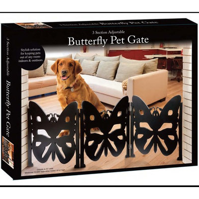 DIE-CUT 3 PANEL ADJUSTABLE WOOD PET GATE