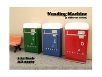 American Diorama 23989B 1 Piece Vending Machine Accessory Diorama Blue for 1-24 Scale Models