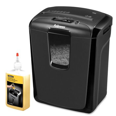 Fellowes Powershred 49C Cross-Cut Shredder and 12 oz. Oil Bottle