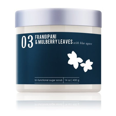 Me! Tri-Functional Sugar Scrub, Frangipani & Mulberry Leaves, 14 Oz