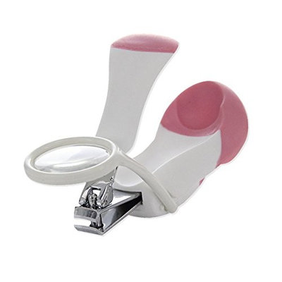 Baby Safe Nail Clipper Trimmer Newborn with Magnifier - Toes and Fingernails Baby Nail Clipper with 2X Magnifying Glass