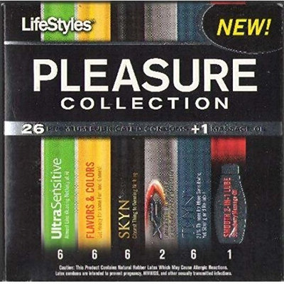Lifestyles Pleasure Collection Condoms 27 Ct