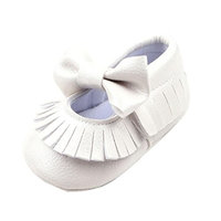 Fulltime(TM) Baby Girls Crib Bowknot Shoes Toddler Prewalker Shoes