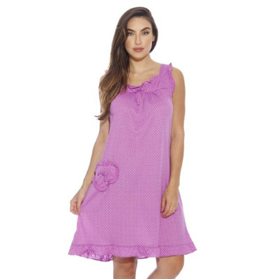 Dreamcrest Nightgown / Women Sleepwear / Womans Pajamas (Bright Purple, Small, Gowns)