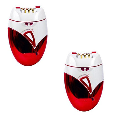 Tonewear Wet/Dry Epilator and Shaver Hair Remover( Red and White)