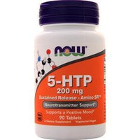 5-HTP 200 mg Sustained Release - Amino SR Now Foods 90 Tabs