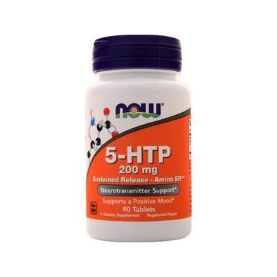 5-HTP 200 mg Sustained Release - Amino SR Now Foods 90 Tabs