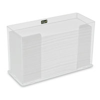 TrippNT 52916 Counter Top Clear Acrylic Fold/Multifold Paper Towel Dispenser, 11 1/4 x 6 5/8 x 4 5/8 inches WHD