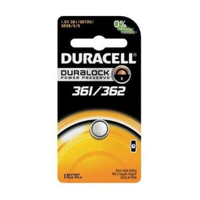 DURACELL D361/362BPK Button Cell Battery,361/362,Silver Oxide