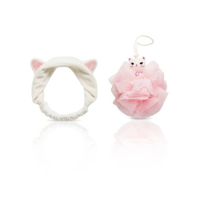 Etude Loofah Bath Sponge Swirl & Hair Band Gift Set