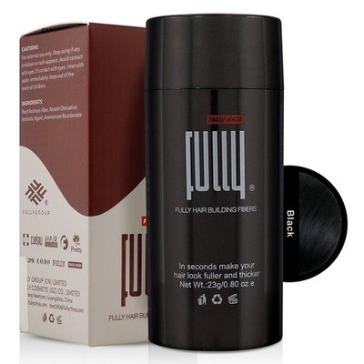 2nd Generation Hair Building Fibers, great hair loss product, Perfect hair in mins, all natural plants made, MSDS/ISO9001 certificate, for both men & women 0.8 oz (Black)