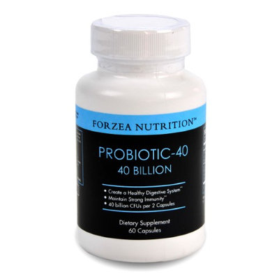 Forzea Nutrition Forzea Probiotic-40 40 Billion CFUs, Multiple Strains of Probiotics, - 60 Capsules