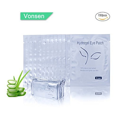 150 Pairs Set, Under Eye Pads, Comfy and Cool Under Eye Patches Gel Pad for Eyelash Extensions Eye Mask Beauty Tool