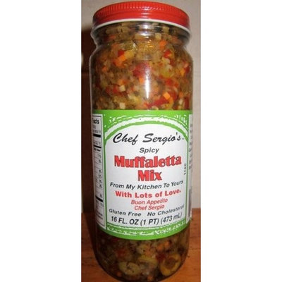 Chef Sergio's Spicy Muffaletta Mix 16 FL. OZ (2 pack)