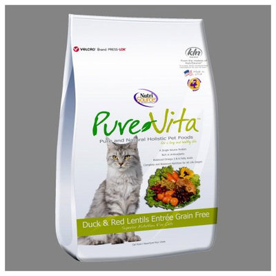 PureVita Duck & Red Lentils Entrée Adult Dry Cat Food, 15 Lb