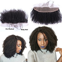 Nicewig 4b 4c Afro Kinky Curly Human Hair Lace Frontal Closure 14