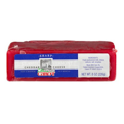 Cabot Creamery Cooperative Cabot Cheddar Cheese Classic Vermont, 8.0 OZ
