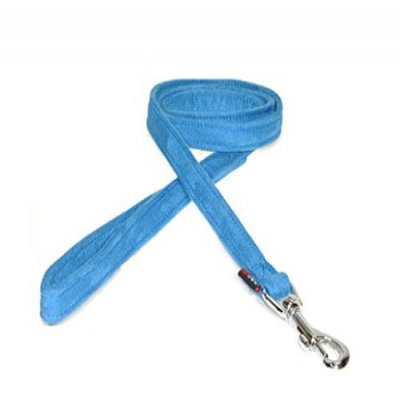 Dogline M8061-2 6 ft. L x 0. 63 W inch Comfort Microfiber Dog Leash, Blue