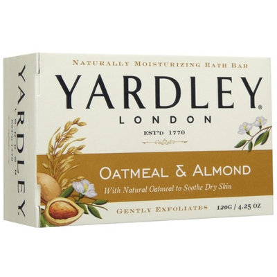 Yardley London Soap Bath Bar Oatmeal & Almond 4.25 Oz 120 G
