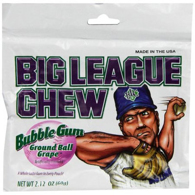Big League Chew Bubblegum Grape, 2.12 Oz (Innerpack of 12)