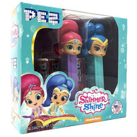 Pez Candy Nickelodeon Shimmer and Shine Gift Set - 2 Pez Dispensers and 6 Rolls of Pez Candy